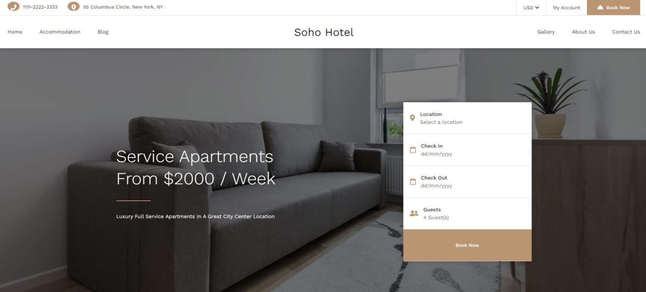 Best hotel wordpress themes