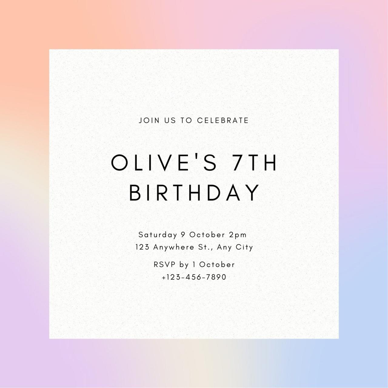 Best birthday invitation templates