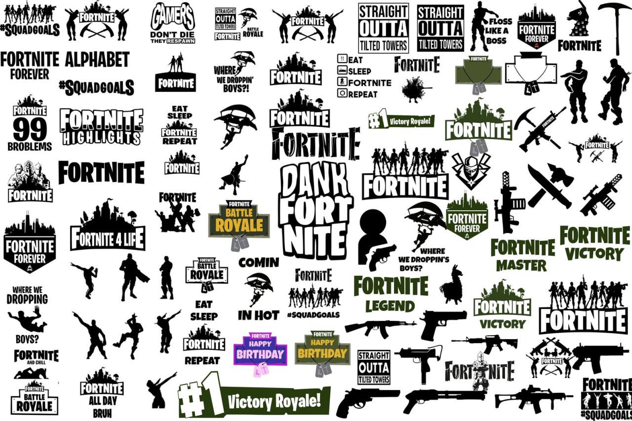 Best fortnite svg images