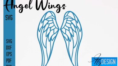 Angel wings svg images