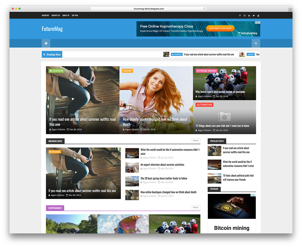 Best responsive blogspot templates
