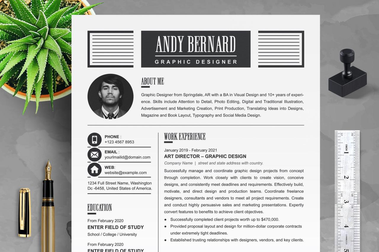 Professional graphic design resume examples