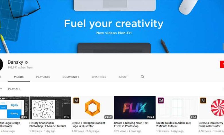 50 youtube channels for learning design
