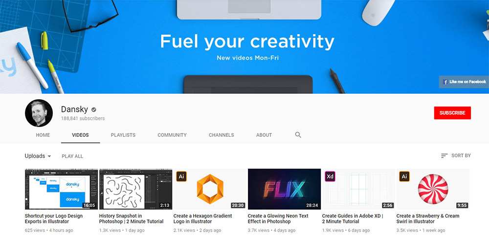 50 youtube channels for learning design