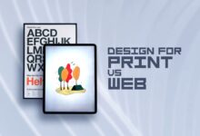 Graphic design print vs internet