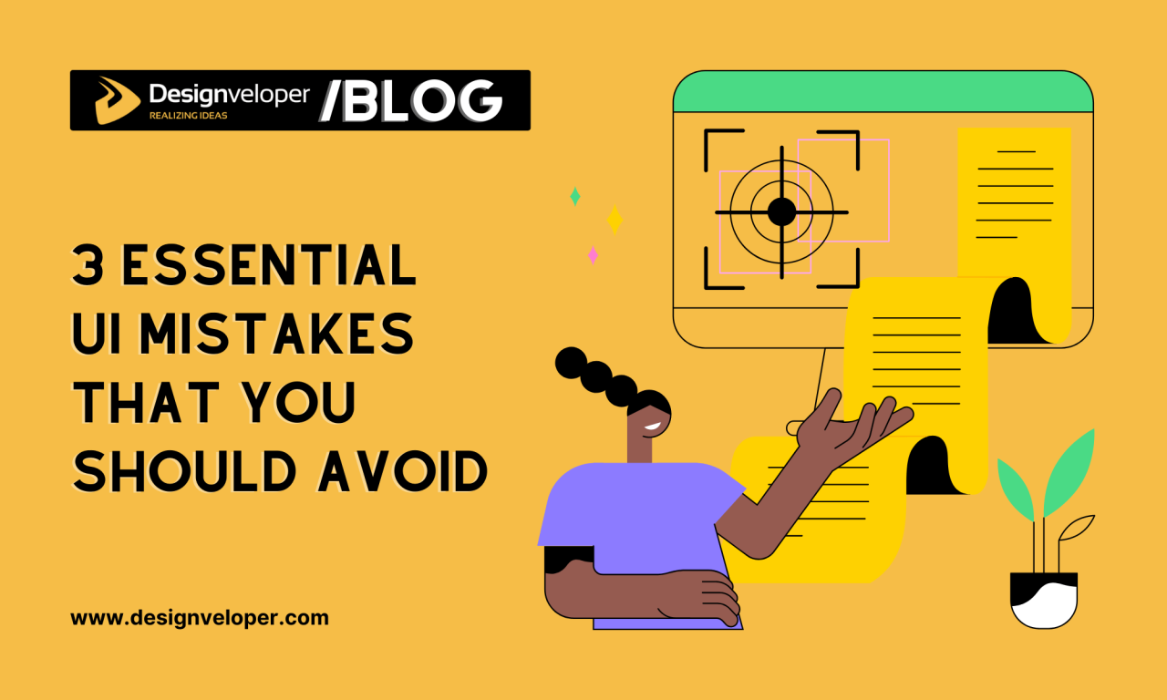 Ui design mistakes beginners