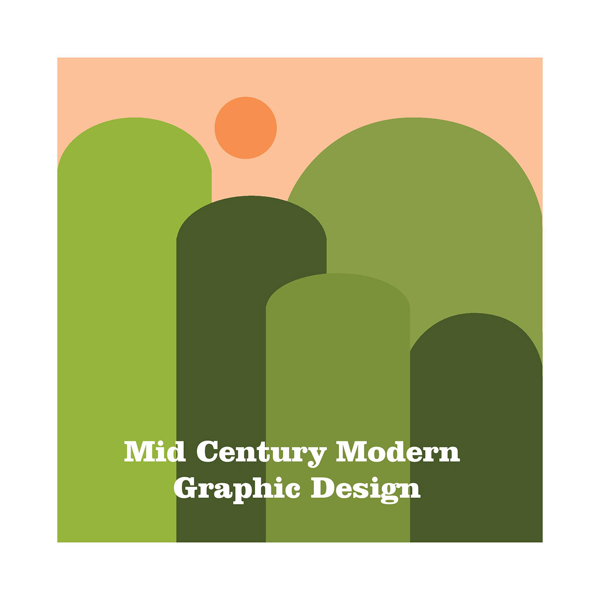 Mid century modern graphic design