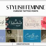 Top feminine cursive tattoo fonts