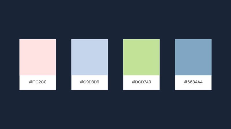 Muted color palettes inspiration
