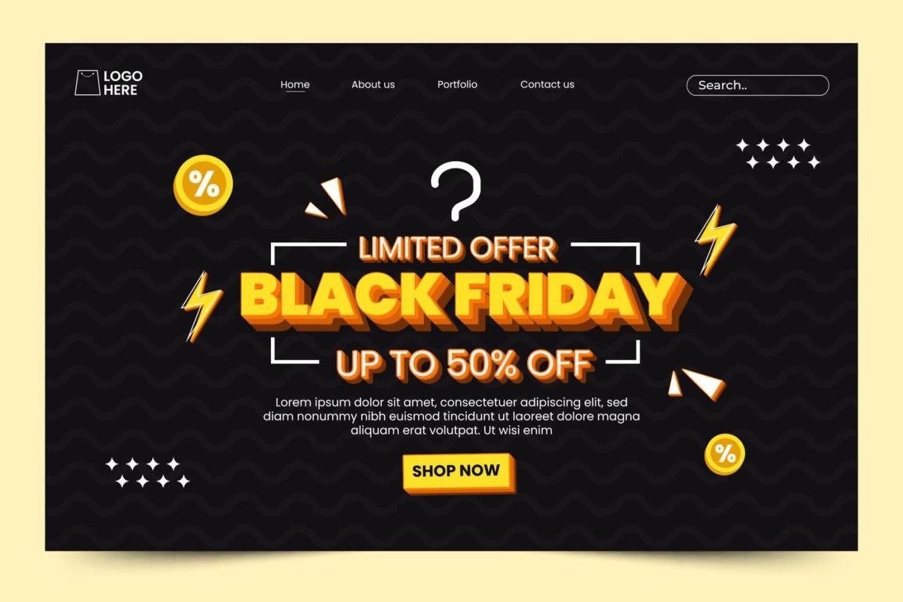 Best black friday landing pages that convert