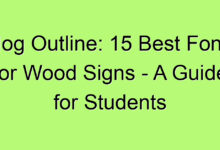 Best fonts for wood signs