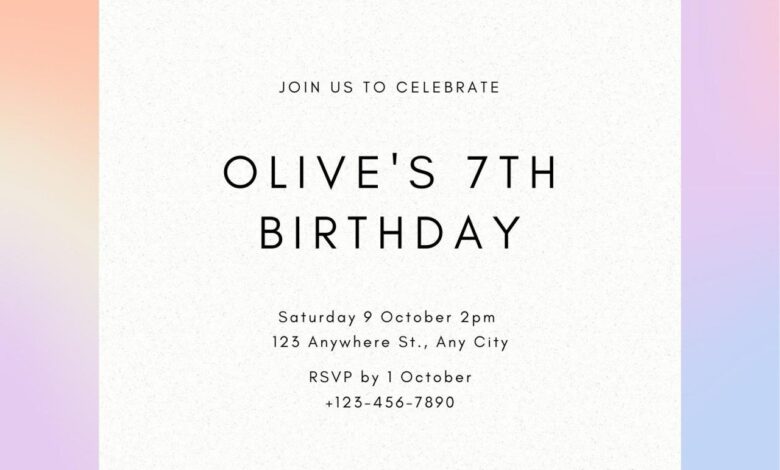Best birthday invitation templates