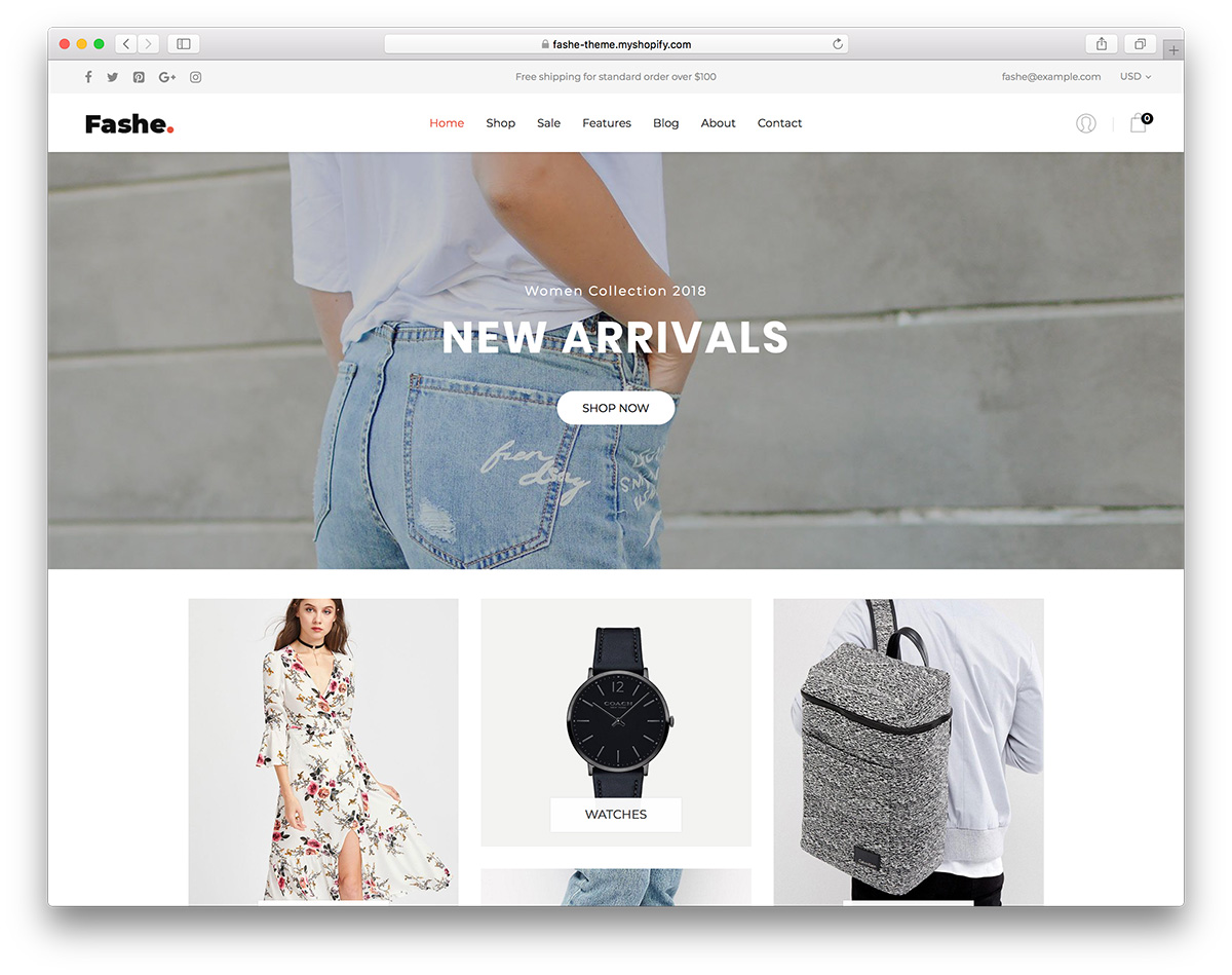 Best free shopify fashion themes