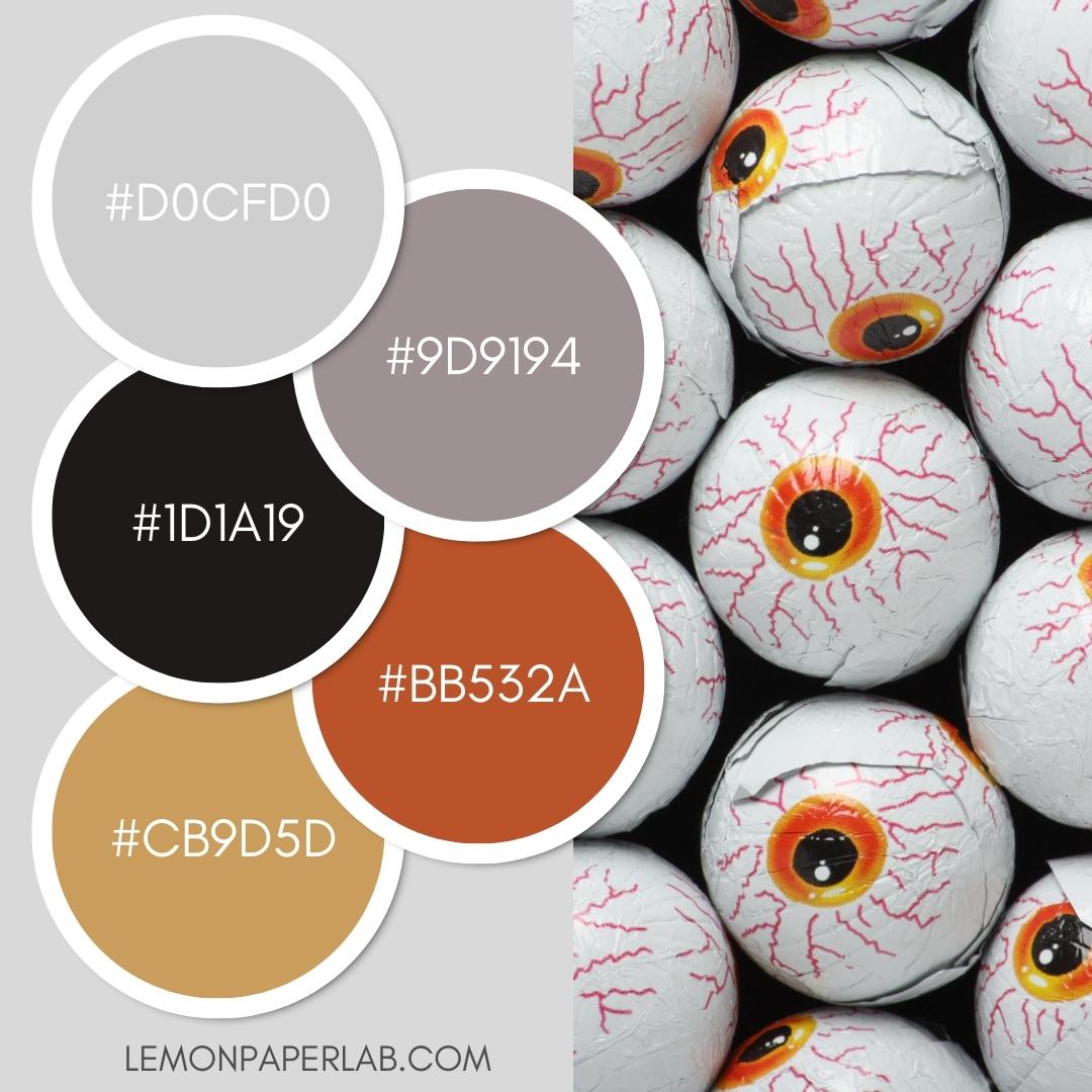Halloween color palette interesting combinations