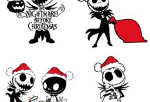 Nightmare before christmas svg images