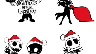 Nightmare before christmas svg images