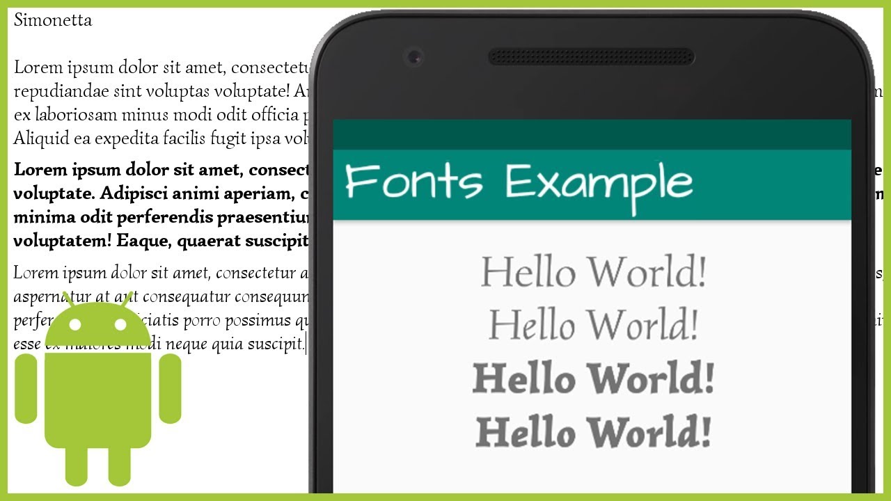 How to install fonts on android