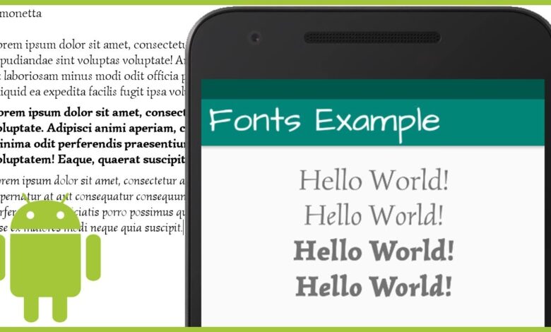 How to install fonts on android