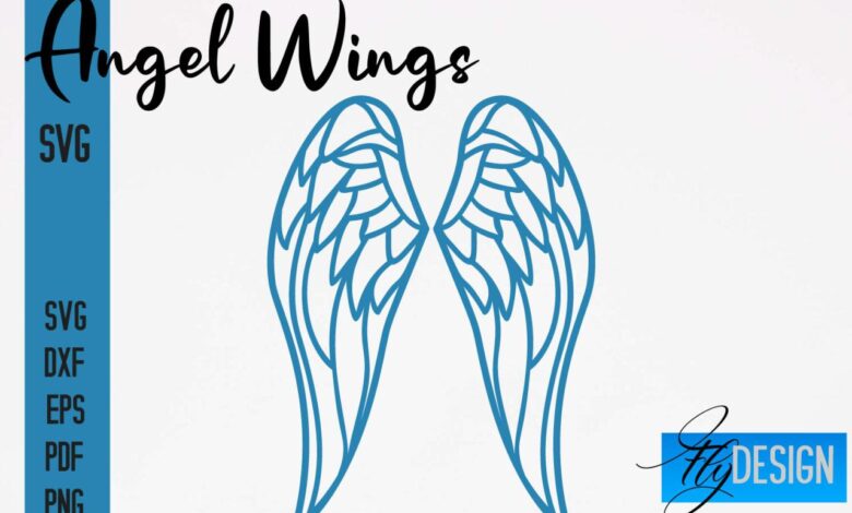 Angel wings svg images