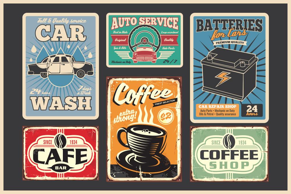 Retro graphic design trends