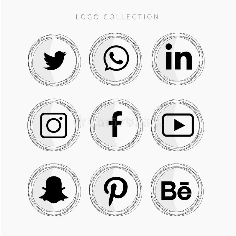Social media icons vector bundles to boost your online presence