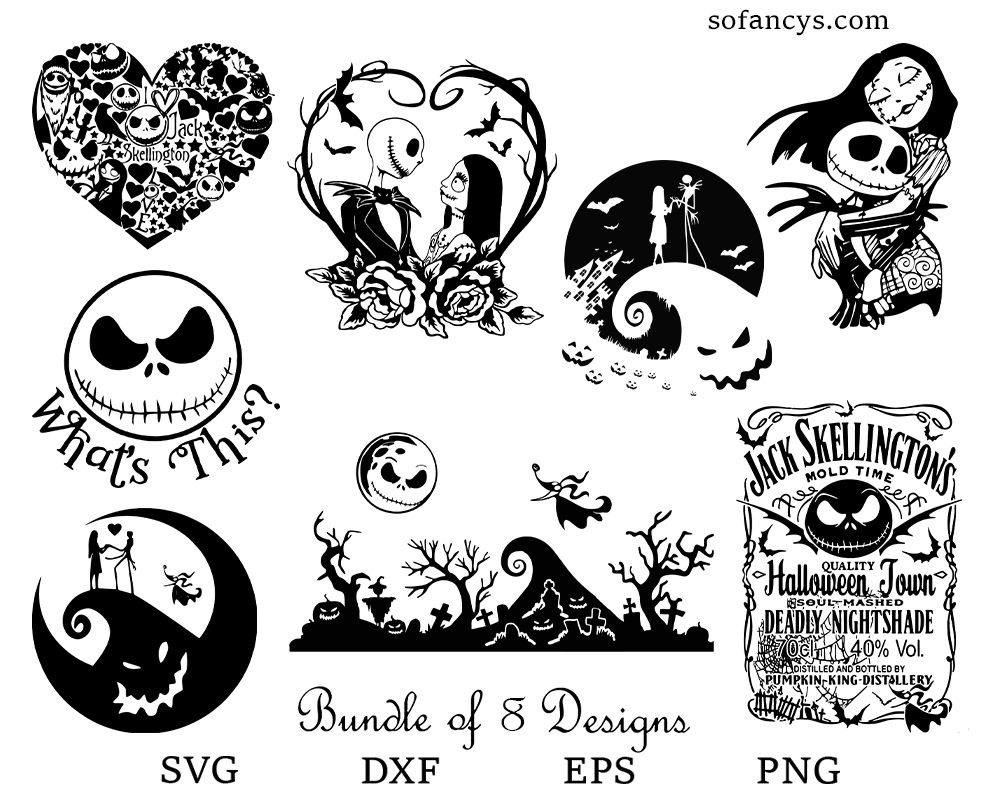 Nightmare before christmas svg images