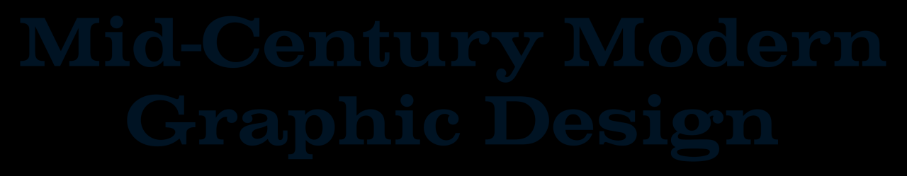 Mid century modern graphic design