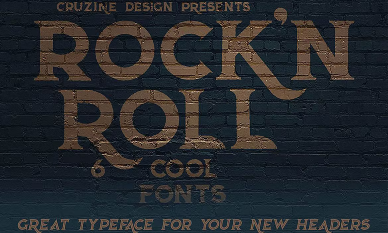 Best rock and roll fonts
