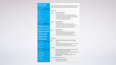 Professional graphic design resume examples