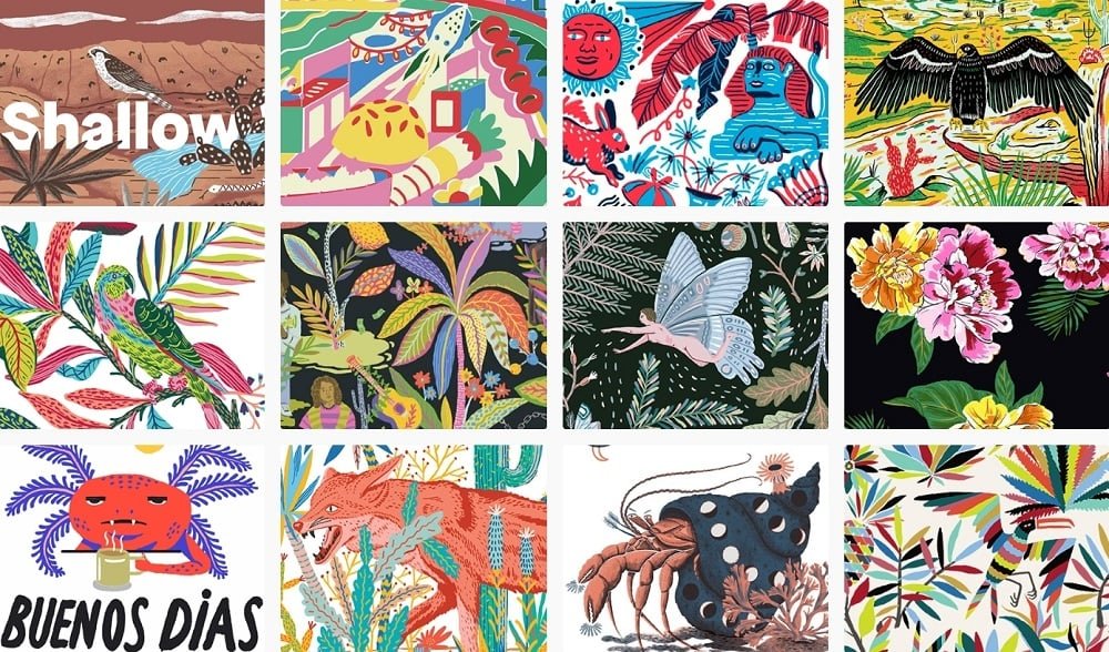 Mejia llew yuchen zhang Top 100 illustrators behance