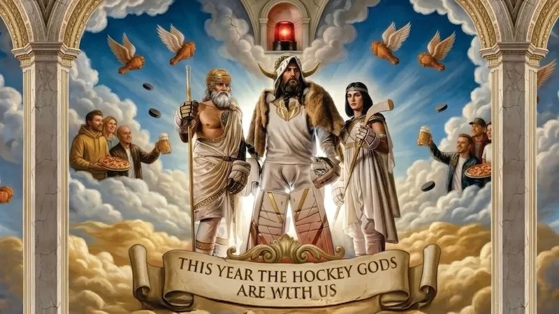 Mekanism: Boston Pizza invokes the Hockey Gods to save Canada from another crushing playoff fail