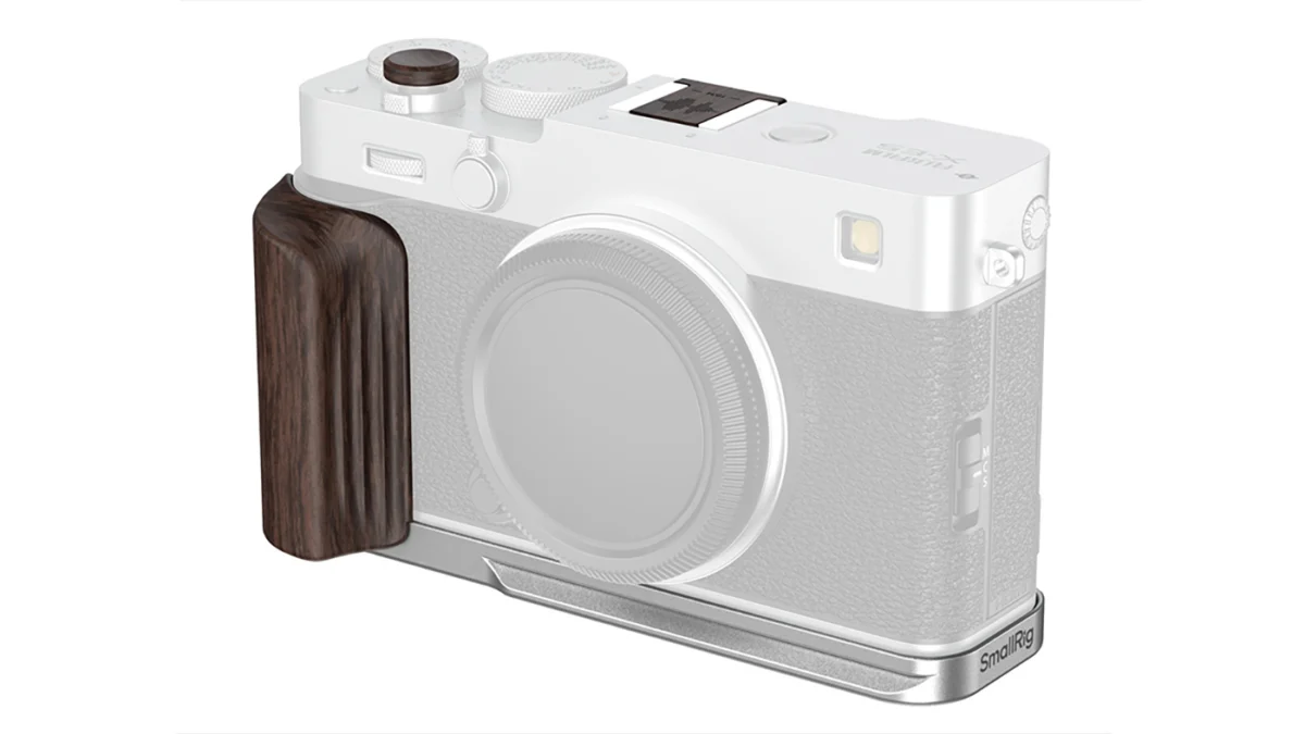 SmallRig Launches L-Shaped Mount Plate with Ebony and Rosewood Handles for Fujifilm X-E5 Mirrorless Camera
