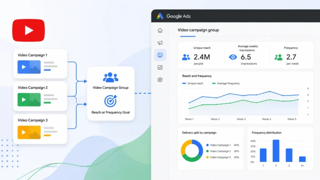 Google Ads Introduces Video Campaign Groups for YouTube to Optimize Reach and Frequency Globally