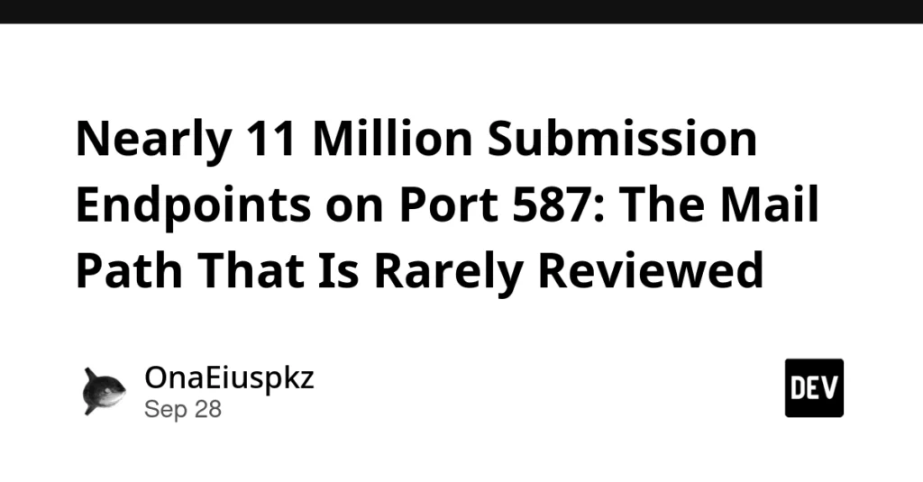 Nearly 11 Million Submission Endpoints on Port 587: The Mail Path That Is Rarely Reviewed