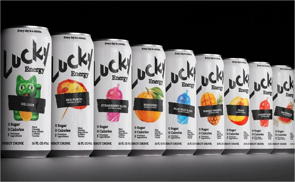 Energy Drink Brand Lucky Energy Unveils New Logo and Packaging Design