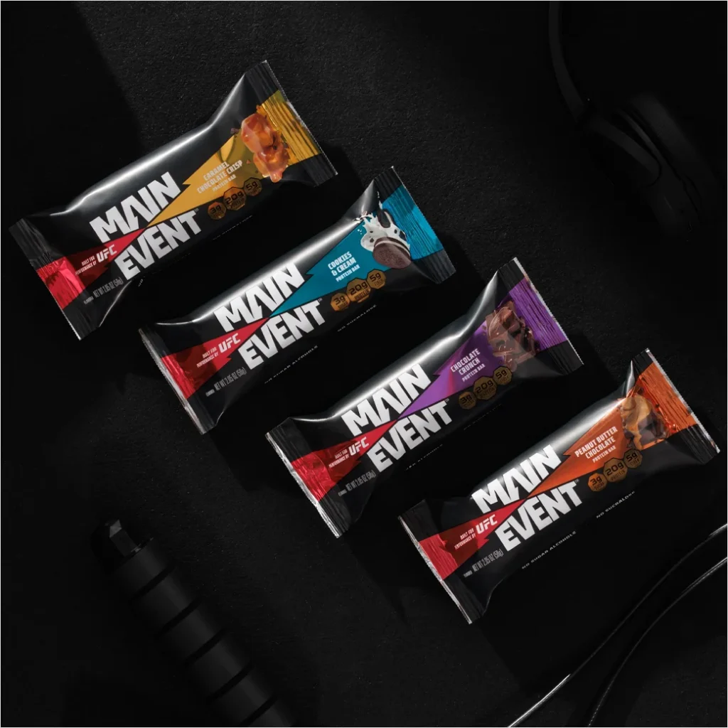 New UFC-Branded Protein Bars Show Off Their Logo and Packaging